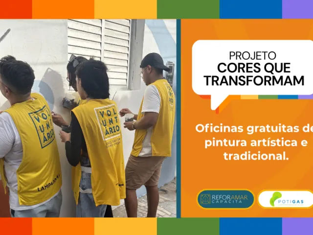 Inscrições abertas para o projeto Cores Que Transformam até 8 de setembro